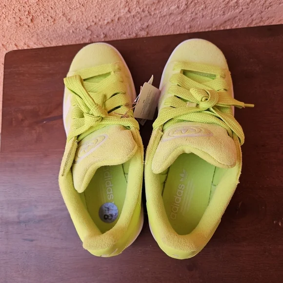 Adidas Originals Campus 00s W Neon Green Suede Leather Sneakers Shoes Size 8.5 - Picture 12 of 15
